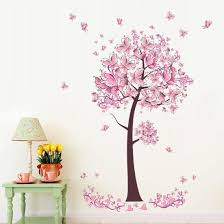 Pink Erfly Flowers Tree