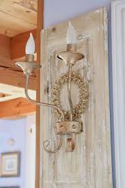 French Wood Panel Sconce Makeover