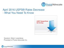 April 2016 Usps Rate Change Presentation