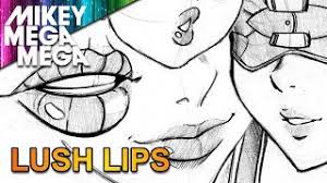 how to draw lips for manga anime