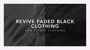 revive faded black clothes rit dye