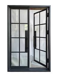 Bruceville Model Iron Door With Clear