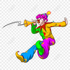 free cute clown ing a trumpet png