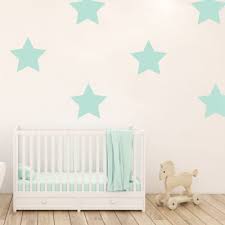 Aqua Giant Star Wall Sticker Shape