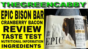 epic bison bar cranberry bacon epic