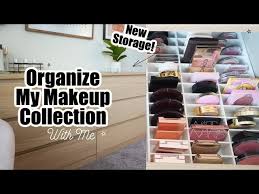 organize my makeup collection with me