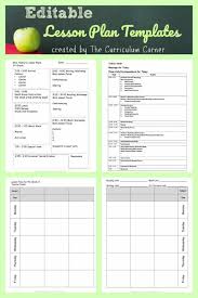 lesson plan templates the curriculum