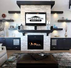 Fireplace With Tv Over Family Room