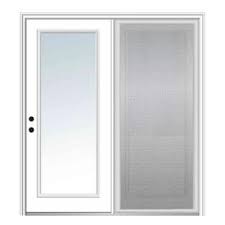 clear glass full lite hinged patio door