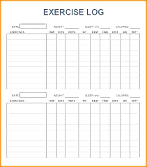 Blank Workout Schedule Template Takesdesign Co