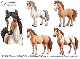 cute horse clip art graphic by andreas