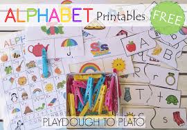 Free Alphabet Printables Playdough To Plato