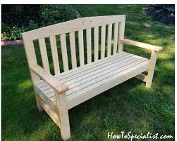 2 4 Garden Bench Diy Project