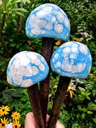 Garden Mushroom Stakes Garden Decor