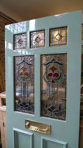Art Nouveau Stained Glass Door Front