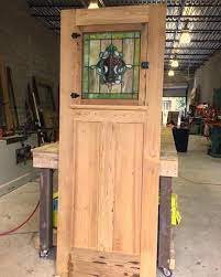 Custom Door With Stained Glass