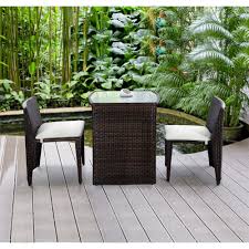 From small two seater styles right up to options for eight people, we've got you covered with a wide range of choice. Costway Wicker 3 Piece Small Space Outdoor Bistro Set With Cushions 27 Space Saving Outdoor Furniture Pieces Made For Your Tiny Patio Popsugar Home Photo 23