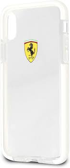Official scuderia ferrari f1 merchandise. Amazon Com Ferrari Cell Phone Clear Case For Apple Iphone X Iphone Xs On Track Collection Tpu Pc Transparent Shockproof Slim Hard Case Racing Shield Design Easily Accessible Ports Clear Officially Licensed