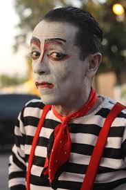 mime clown expression circus makeup
