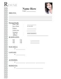 Free Resume Templates Download Best Inspiration Ideas Blank