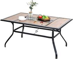 Patio Outdoor Dining Table For 6 Person