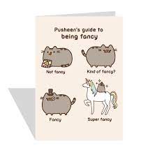 ~pusheen's guide to being fancy~ (wait shouldn't slender be teaching us since he knows about being fancy and has proper table manners? Hype Cards On Twitter Fancy That Pusheen S Guide To Being Fancy Https T Co Bvzdppet65 Fancy Pusheen Greetingcards