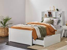 Myer White King Single Bed Frame With