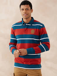 bold stripe jersey rugby polo fahrenheit