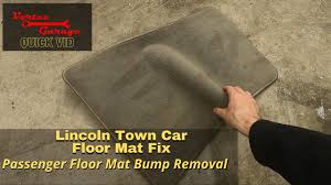 lincoln town car floor mat fix get