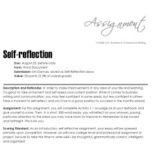 Essays on self reflection require students to evaluate their academic development from particular projects. Example Of Self Reflection Essay
