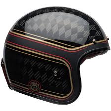 Details About Bell Custom 500 Carbon Helmet Rsd Checkmate Matte Gloss Black Gold Xl