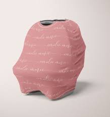Personalized Baby Car Seat Cover Name