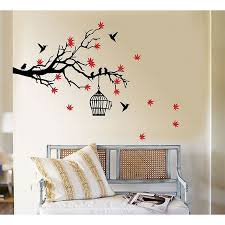 birds and birdcage wall art decal