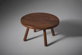 French Oak Round Side Table For At