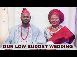 having a low budget nigerian wedding