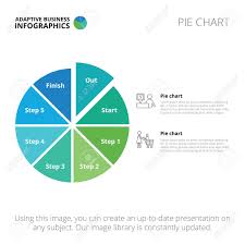 Editable Infographic Template Of Pie Chart Blue And Green Version