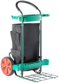 Garden Tool Cart With Leaf Trash Bag