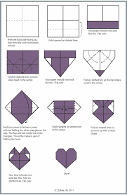 Next, grab the two corners of the fold you just made and pull them to align with the other side. Heart Craft