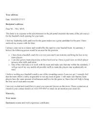 Coaching Cover Letter Examples Afalina
