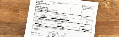 Eine postalische anmeldung ist nicht möglich. Anmeldung Form In English All About Berlin
