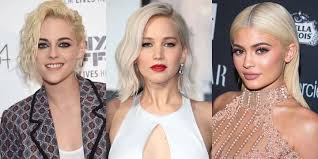 celebrities with platinum blonde hair color
