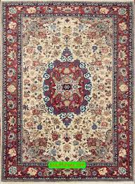 hand knotted wool area rug persian mashad