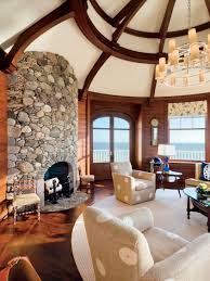 7 homes with rustic stone fireplaces