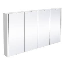 nuie minimalist mirror cabinet with 4