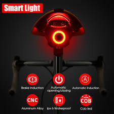 Rechargeable Bicycle Rear Light Smart Auto Brake Sensing Light Ipx6 Waterproof Led Taillight Mtb Road Bike Warning Rear Lamp Lamp For Bicycle Bicycle Rearcycling Led Aliexpress