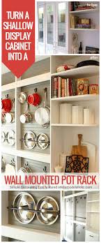 Diy Wall Mounted Pot Rack From A