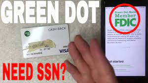 ssn to get green dot prepaid visa card