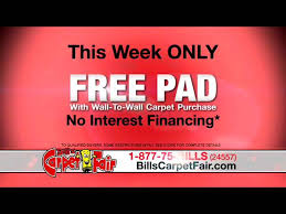 bill s carpet fair free pad with