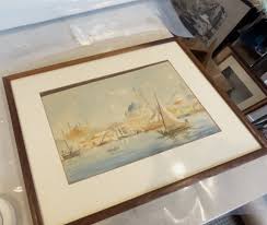 before shipping framed art