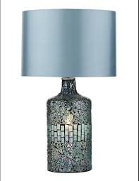 Dar Guru Table Lamp Blue Mosaic Dual
